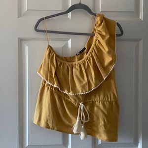 Zara One Shoulder Top. Never worn